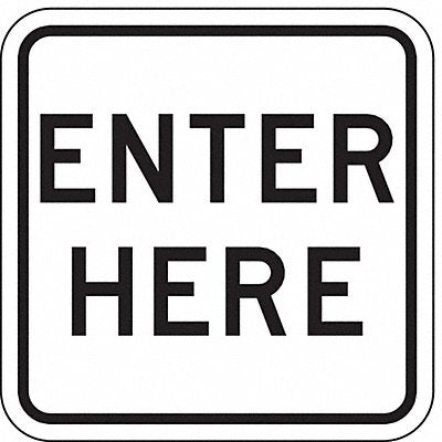 LYLE LR76518HA Enter Sign For Parking Lots 18 x 18