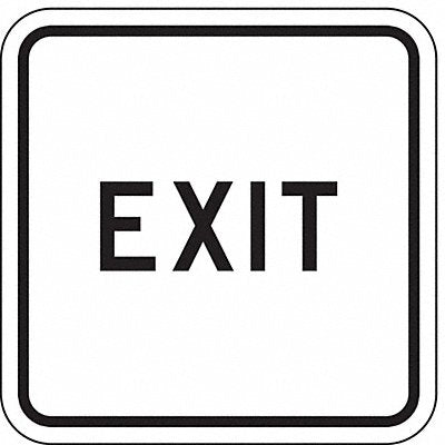 LYLE LR769A18HA Exit Parking Sign 18 x 18
