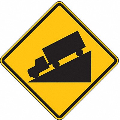 LYLE W7124HA Hill Traffic Sign 24 x 24