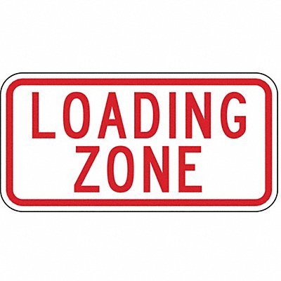LYLE NPP00212HA Loading Zone Parking Sign 6 x 12