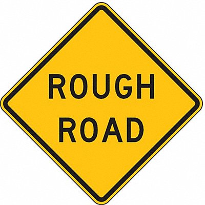LYLE W8824HA Rough Road Traffic Sign 24 x 24