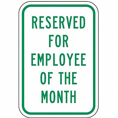 LYLE RP04312HA Employee Parking Sign 18 x 12