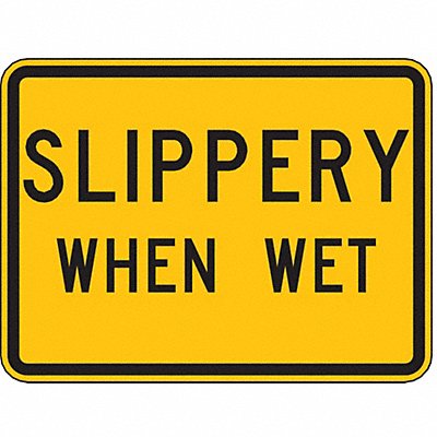 LYLE W85P24HA Slippery When Wet Traffic Sign 18 x 24