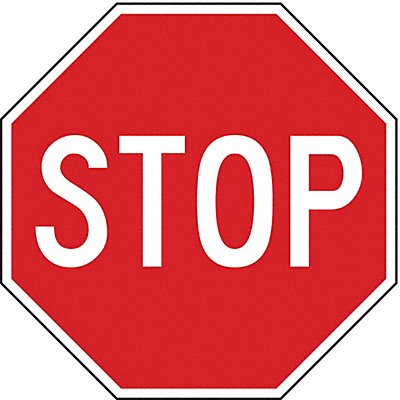 ZING 2480 STOP Sign 12X12 Aluminum EGP Sheeting