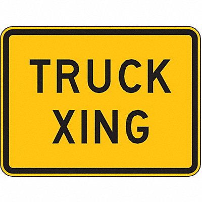 LYLE W1110P24HA Truck Xing Traffic Sign 18 x 24