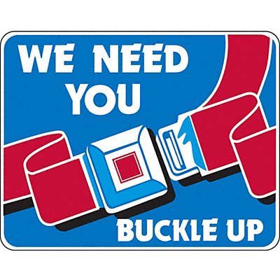 LYLE SB01024HA Buckle Up Traffic Sign 18 x 24