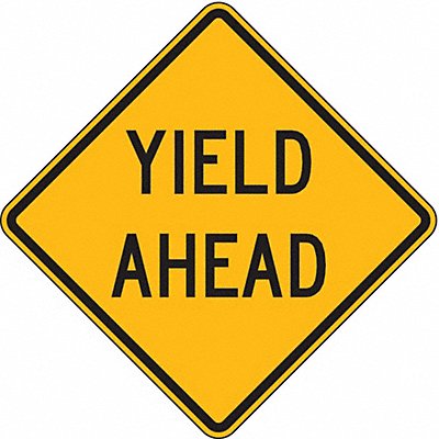 LYLE LW32A24DA Yield Ahead Traffic Sign 24 x 24