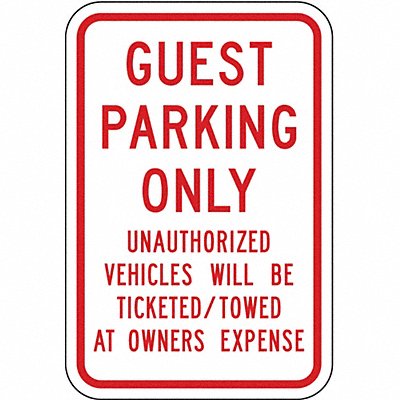 LYLE RP12112HA Guest Parking Sign 18 x 12