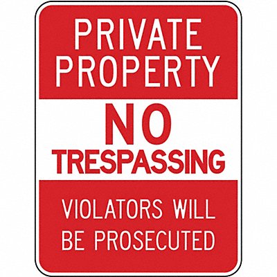 LYLE PPR00812HA Traffic Sign 18 in Aluminum