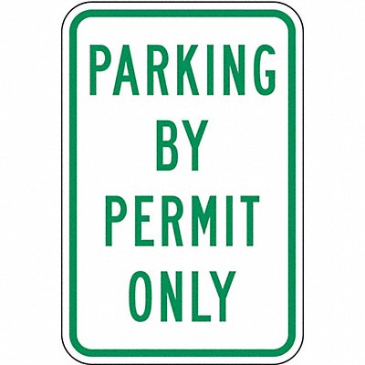 LYLE RP03112HA Permit Parking Sign 18 x 12