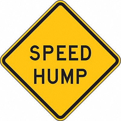 LYLE W17124HA Speed Hump Traffic Sign 24 x 24