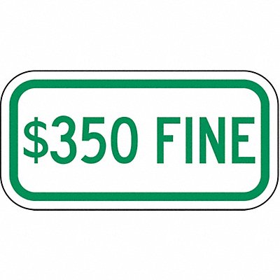 LYLE HCP00412HA Fine Parking Sign 6 x 12