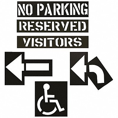 C.H. HANSON 12460 Parking Lot Stencil Kit Plastic