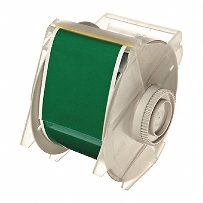 BRADY 113124 F0284 Tape Green 100 ft L 2-1/4 in W