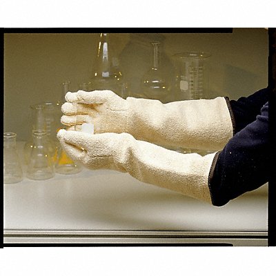 JOMAC 4225LS Heat Resist Gloves White Terry Cloth PR
