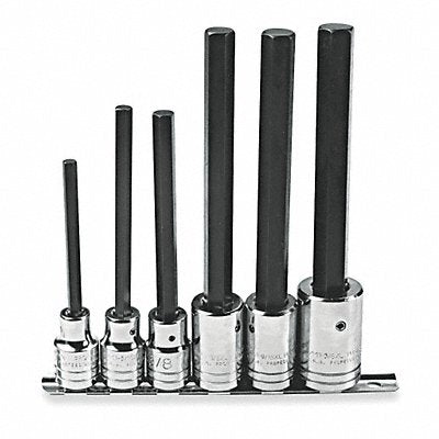 PROTO J54416XL Socket Bit Set Steel DrSz 1/2 in