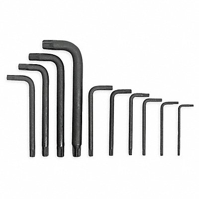 PROTO J4961 Torx Key Set L Shape 2 5/16 to 5 7/32 in