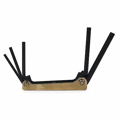 PROTO J4994 Hex Key Set Folded 2 7/16 to3 1/4 in
