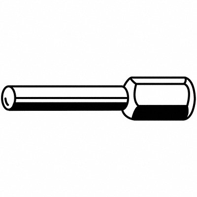 MERIT 8834154460 Bore Polisher Mandrel 1 1/2 in Shank