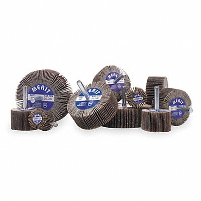MERIT 8834138006 Flap Wheel Test Kit 3 in Dia Coated