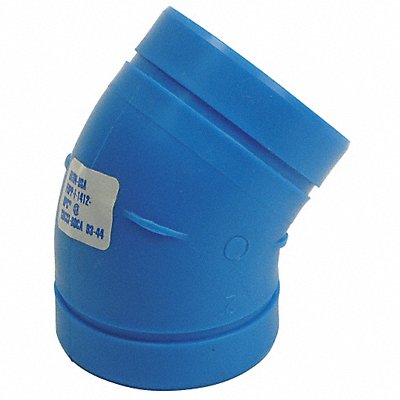 ORION 345ELBOW18BEND Elbow 45 Degrees 3 in No Hub 80 PSI