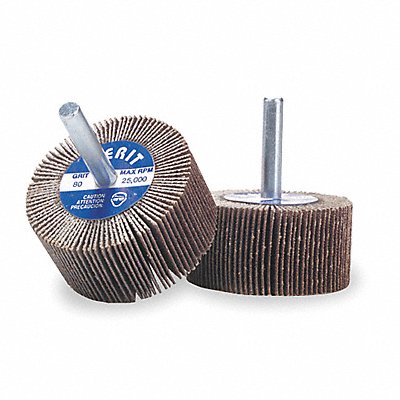 MERIT 8834131831 Flap Wheel 3/4 in Dia 3/4 in W P80 Grit