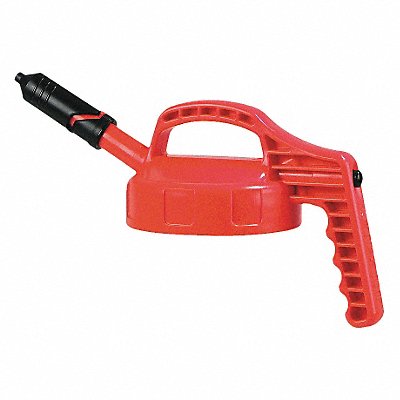 OIL SAFE 100408 G3514 Mini Spout Lid Red Plastic 7 1/2 in H