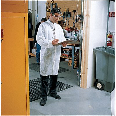 CELLUCAP 3317MGRA Disp Disp Laboratory Coat M PP White