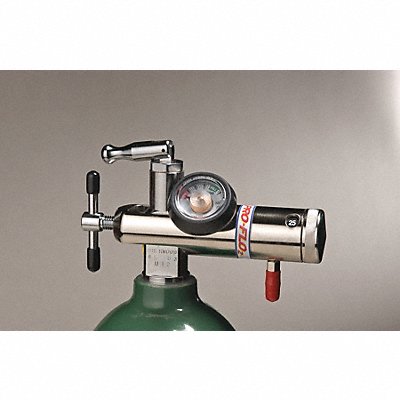 GRAINGER 91190020 Oxygen Regulator 6 1/2 In L Left Handed