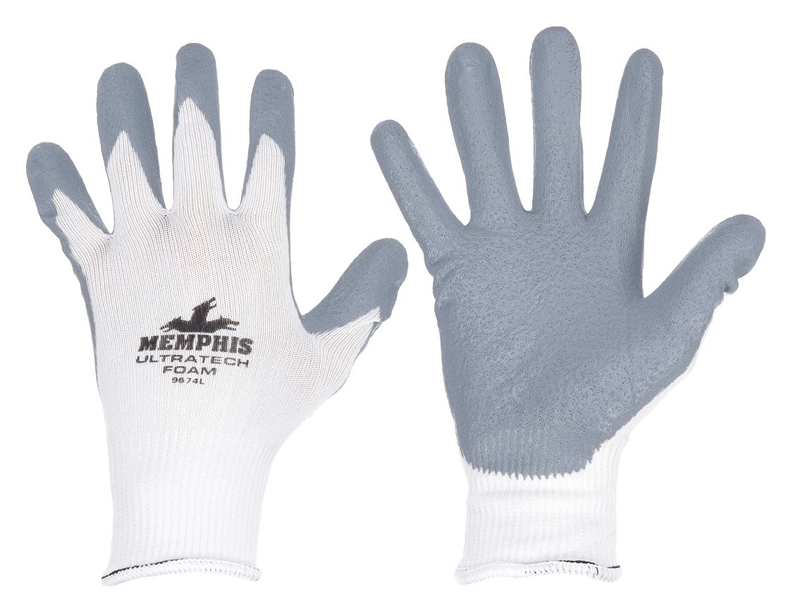 MCR SAFETY 9674XL Coated Gloves Nylon XL PR