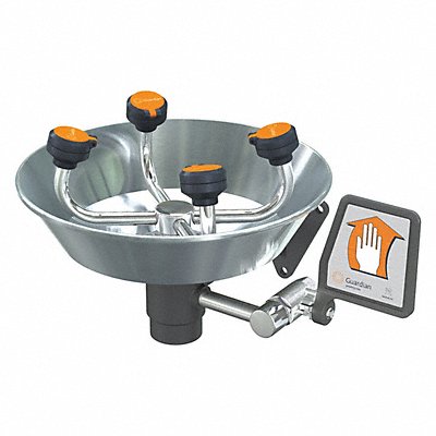 GUARDIAN EQUIPMENT G1724 Eyewash Station Wall Mount SS 15-1/2 W
