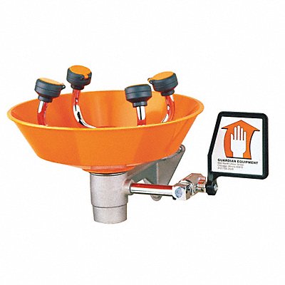 GUARDIAN EQUIPMENT G1724P Eyewash Station Wall Mnt Plastic 15-1/2W