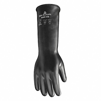 SHOWA 89010 K2601 Chemical Resistant Gloves 10 Black PR
