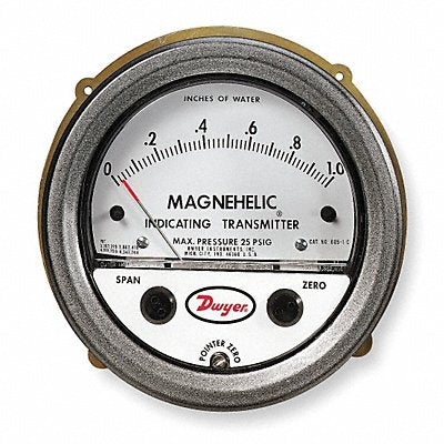 DWYER 6052 Diff Transmitter Dial 0 to 2 in wc