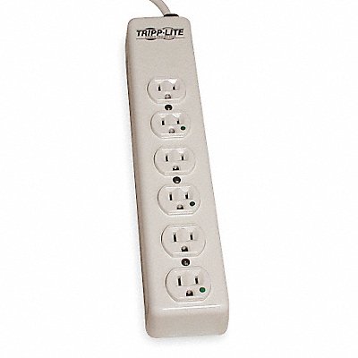 TRIPP LITE PS615HG Outlet Strip 6 Outlet 15A 13-3/4 L Wht