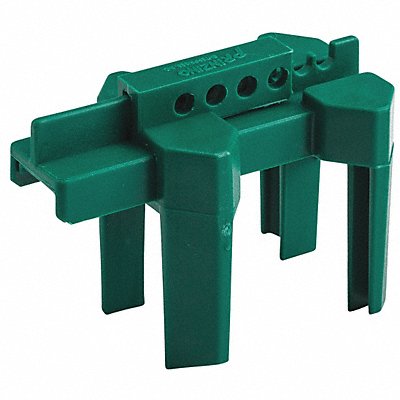 BRADY BS07AGN Ball Valve Lockout Grn 1/2 to 2-1/2 In.