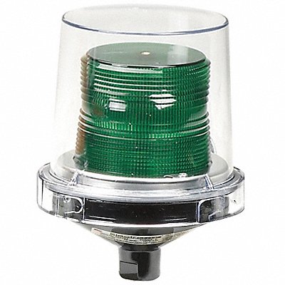 FEDERAL SIGNAL 225120G Warning Light Incandescent Green 120VAC