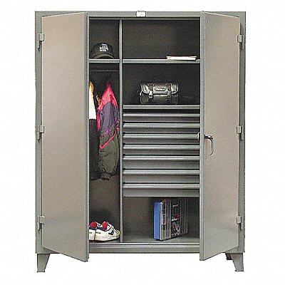 STRONG HOLD 46W2437DB Storage Cabinet Legs Dark Grey 78 x  x 24