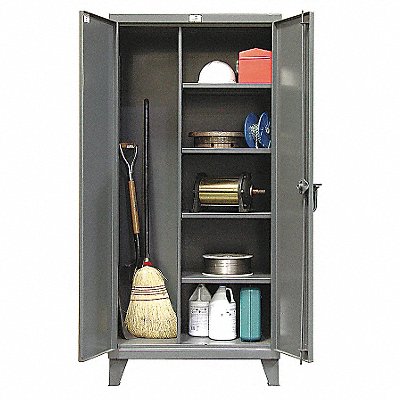 STRONG HOLD 36BC244 Storage Cabinet 78 x36 x24 DrkGry 4Shlv