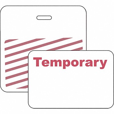 BRADY 95667 Clip/Badge 1 Day White PK500