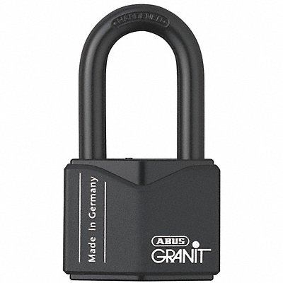 ABUS 37HB55KD Keyed Padlock 1 1/8 in Square Black