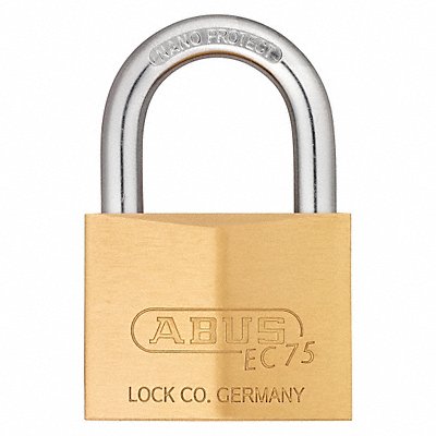 ABUS 7560KD Keyed Padlock 1 19/64 in Square Gold