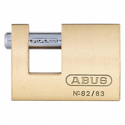 ABUS 8263KD Keyed Padlock 3/4 in Rectangle Gold