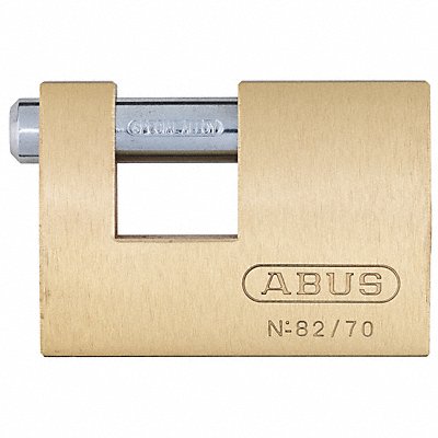 ABUS 8270KA Keyed Padlock 55/64 in Rectangle Gold