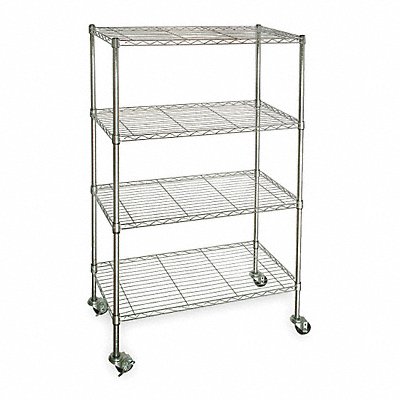 GRAINGER 3TPA6 Wire Shelving 24x68x60in Shelf Capacity 150lb