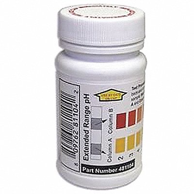 INDUSTRIAL TEST SYSTEMS 481104 Test Strips L 2 to 12 pH PK50