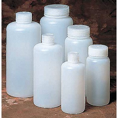 GRAINGER 3TRV9 Bottle 99 mm H Natural 51 mm Dia PK48
