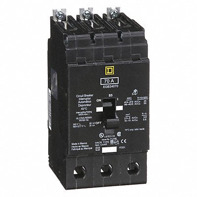 SQUARE D EGB34070 Circuit Breaker 70A Bolt On 277/480V 3P