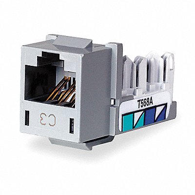 HUBBELL PREMISE WIRING HXJ6GY Jack Grey Cat6 Rj45