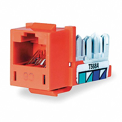 HUBBELL PREMISE WIRING HXI6OR Jack Orange Cat6 Rj45